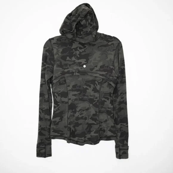 Lululemon Hooded Define Jacket Nulu Incognito Camo Multi Gator Green C6 - Picture 4 of 7